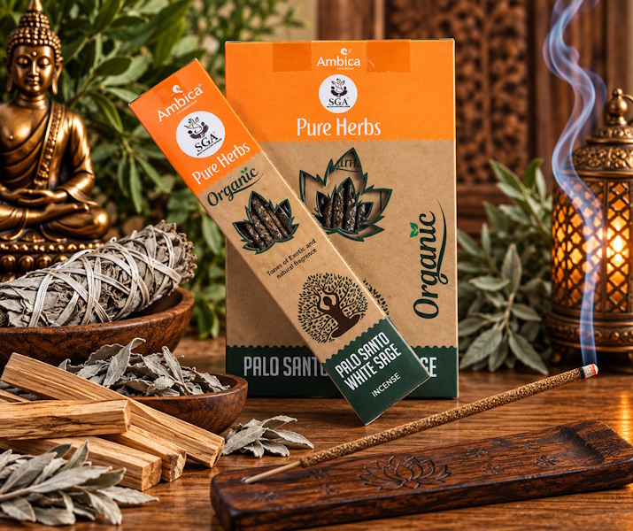 Incienso Orgánico Palo Santo Salvia Sga